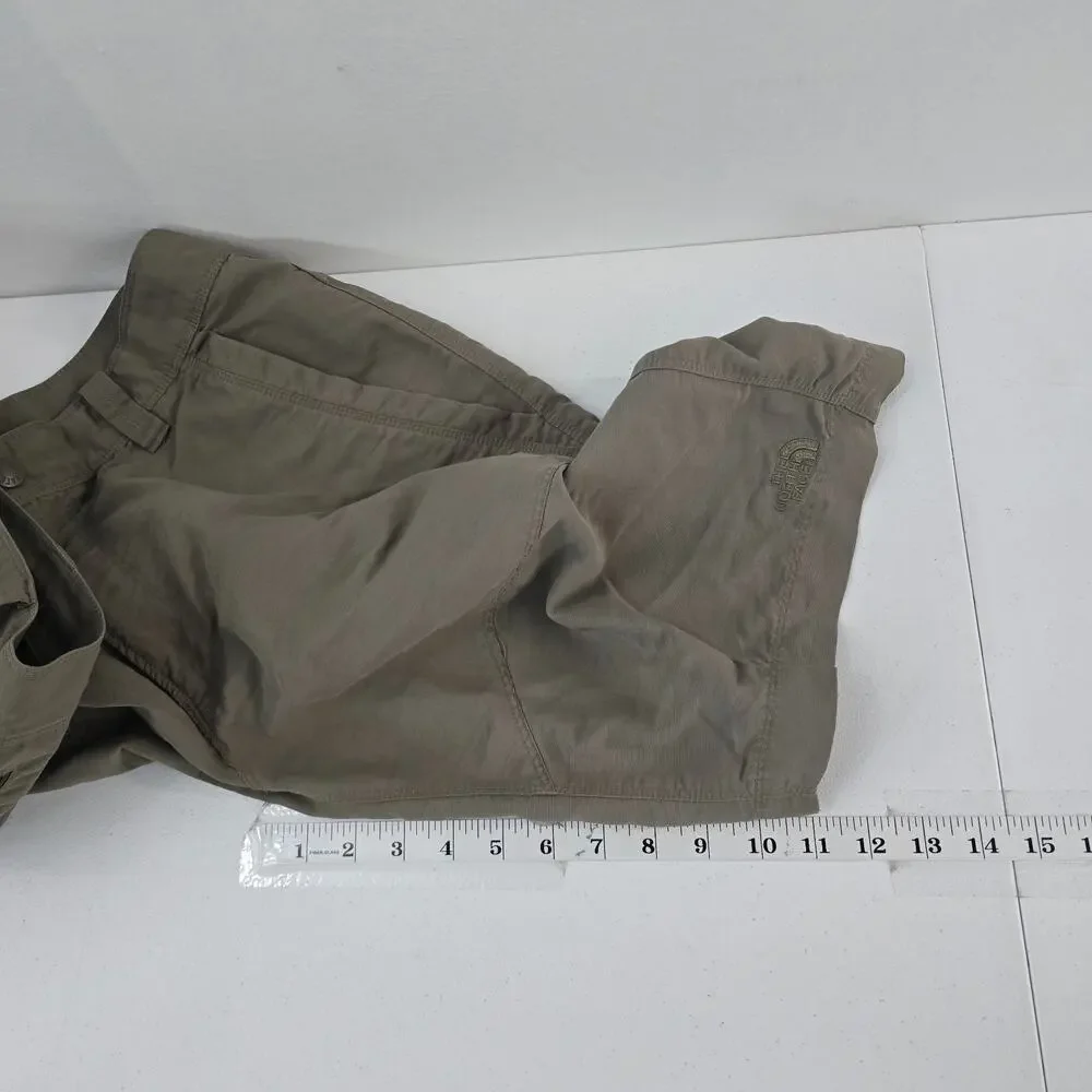 The North Face Men’s AXEZ Cargo Shorts Green Size 34 Outdoor Hiking Utility 6374